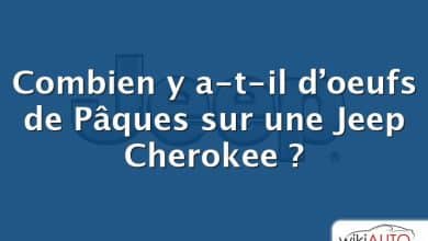 Combien y a-t-il d’oeufs de Pâques sur une Jeep Cherokee ?